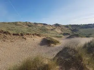 sand dunes at gull rocks beach