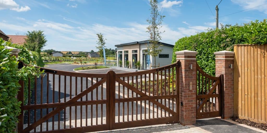 poplars gated entrance