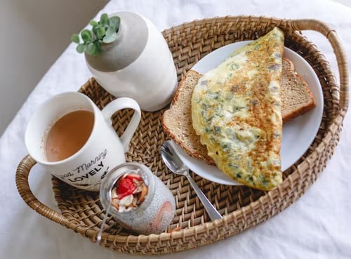 Cook Wessex Omelette In Caravan