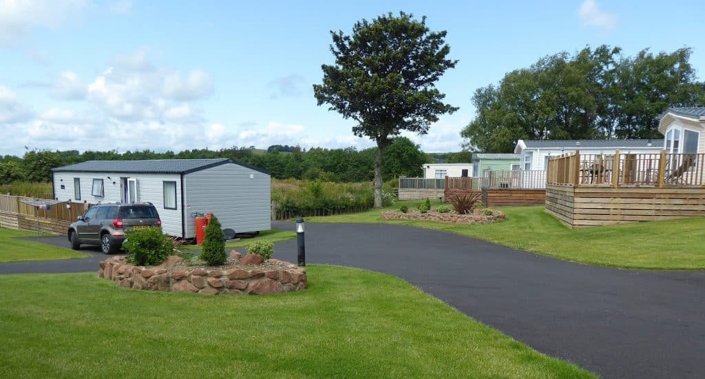 Caravans on park