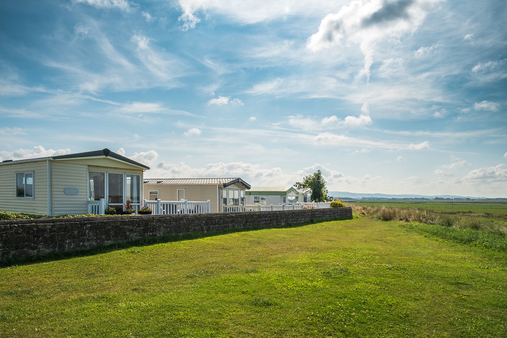 beautiful views of Lancashire caravans