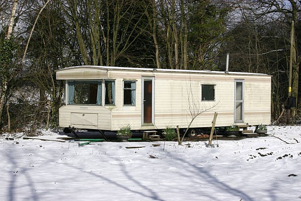 static caravan winterisation, winter static caravan maintenance, static caravan interior