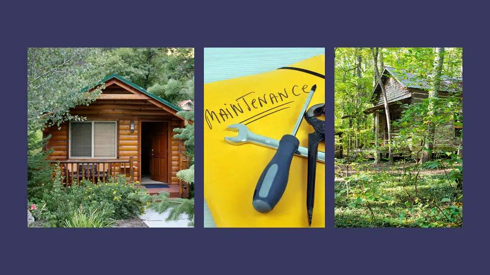 maintain woodland cabin