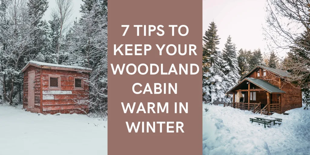 7 tips to keep your woodland cabin warm in winter