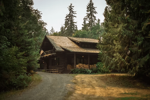 Woodland cabin for sale