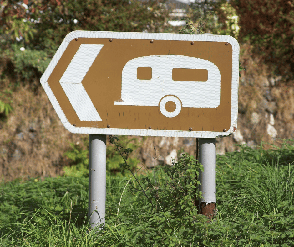 caravan sign
