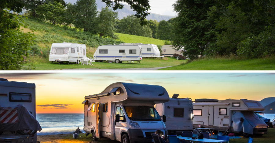 touring caravan vs motorhome