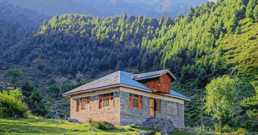 beautiful cabin scenery